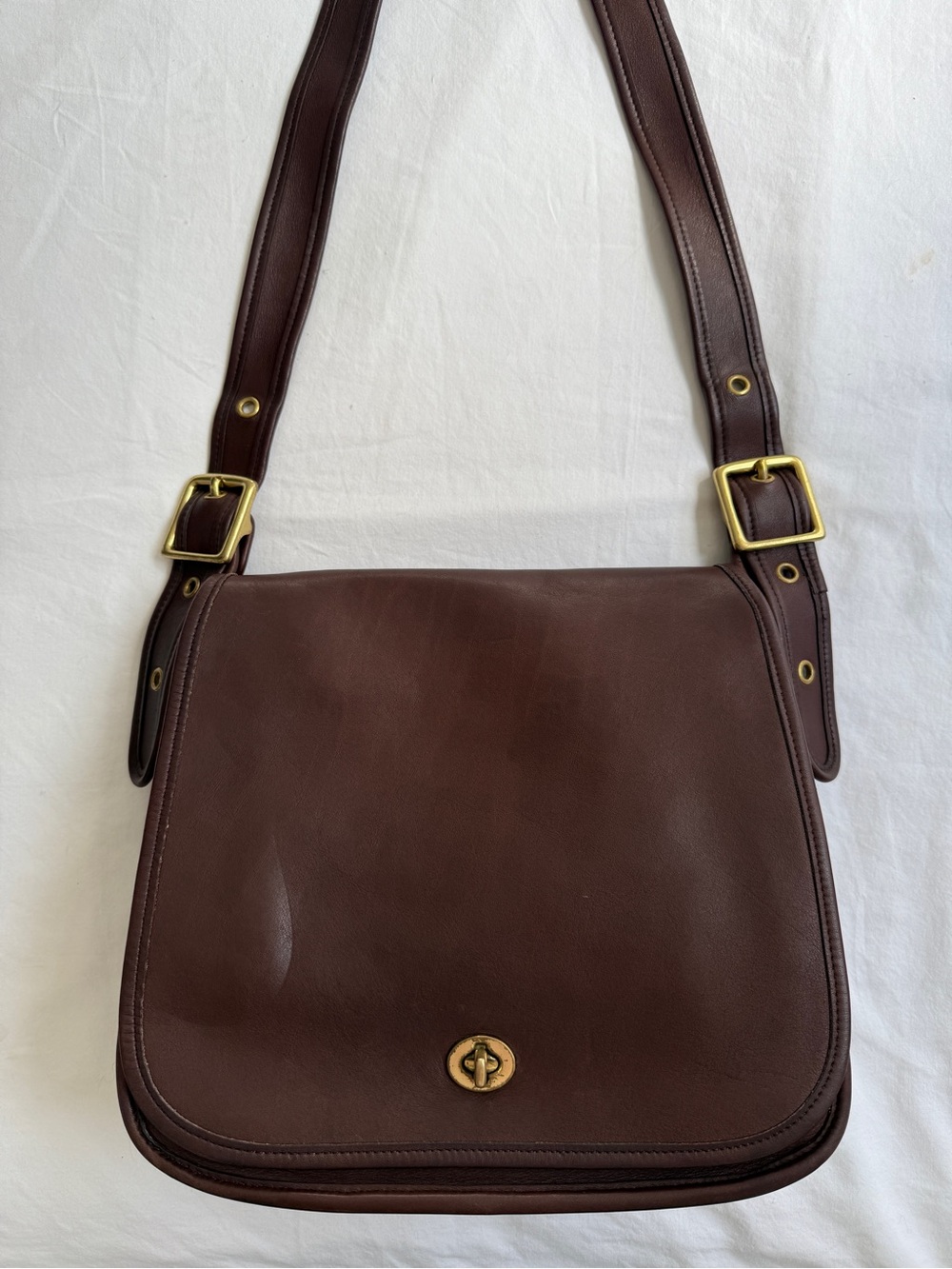 Coach Vintage Stewardess Bag Brown Leather Style 9525 Made in Original NYC USA - Picture 2 of 15